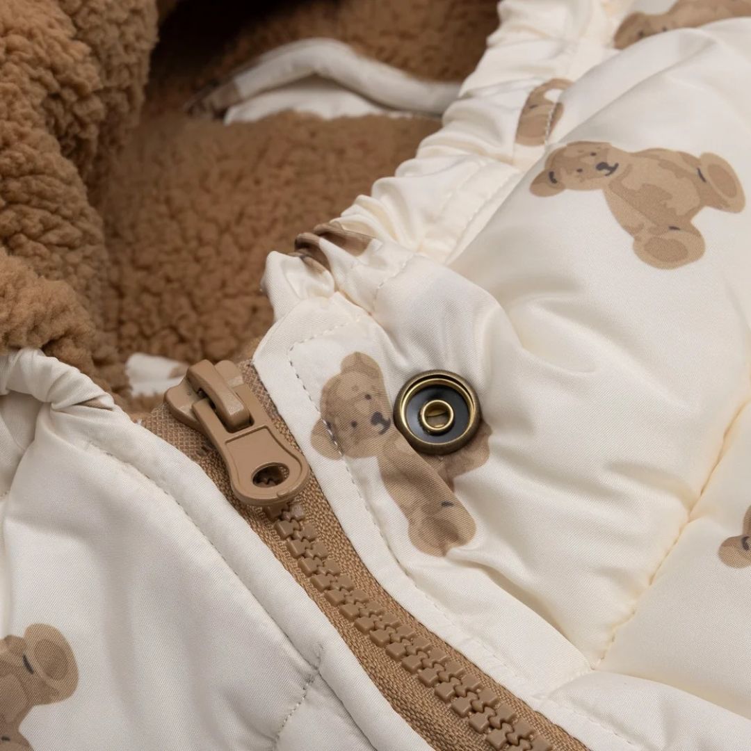 Jollein® Footmuff 0+ 3/5 points Mini Teddy Bear Puffed – slika 7