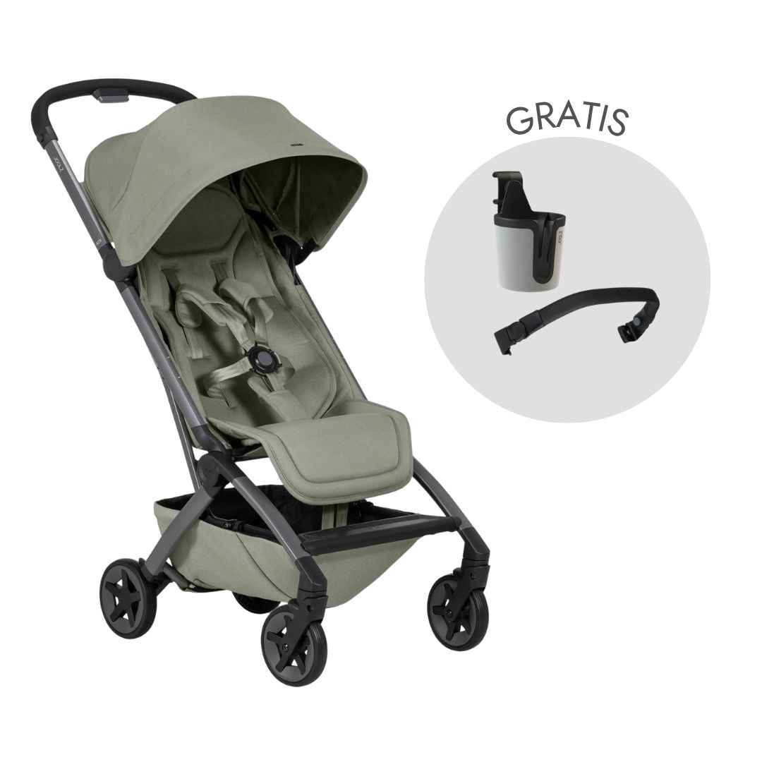 Joolz® Aer² Lightweight Stroller Sage Green with Bumper Bar and Cup Ho – Evitas