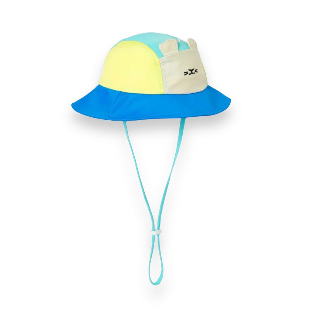 KiETLA® Klobuček Camper Hat Lion Vert Yellow Blue Ki ET LA