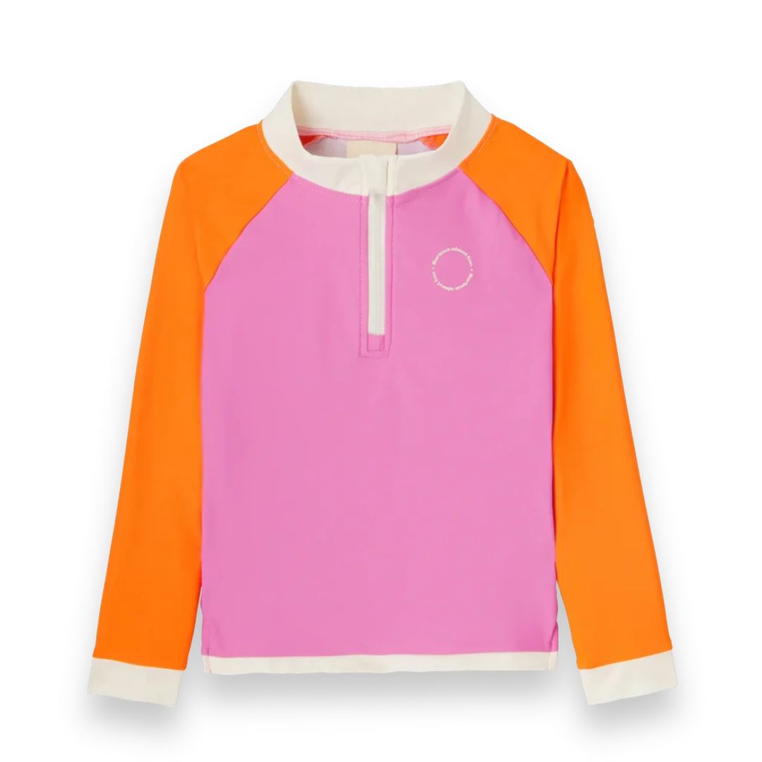 KiETLA® Otroška kopalna majica z dolgimi rokavi Pink/Red Ki ET LA