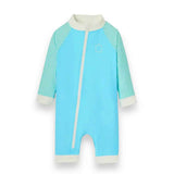 KiETLA® Costume da bagno intero lungo per bambini Blue/Striped
