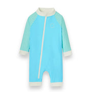 KiETLA® Otroške daljše enodelne kopalke Blue/Striped Ki ET LA