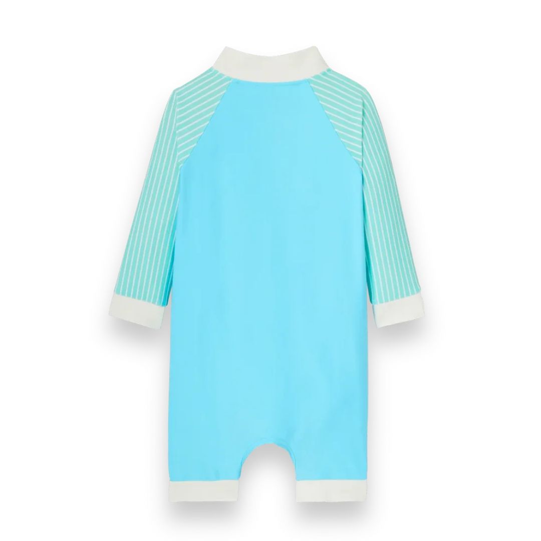 KiETLA® Otroške daljše enodelne kopalke Blue/Striped Ki ET LA