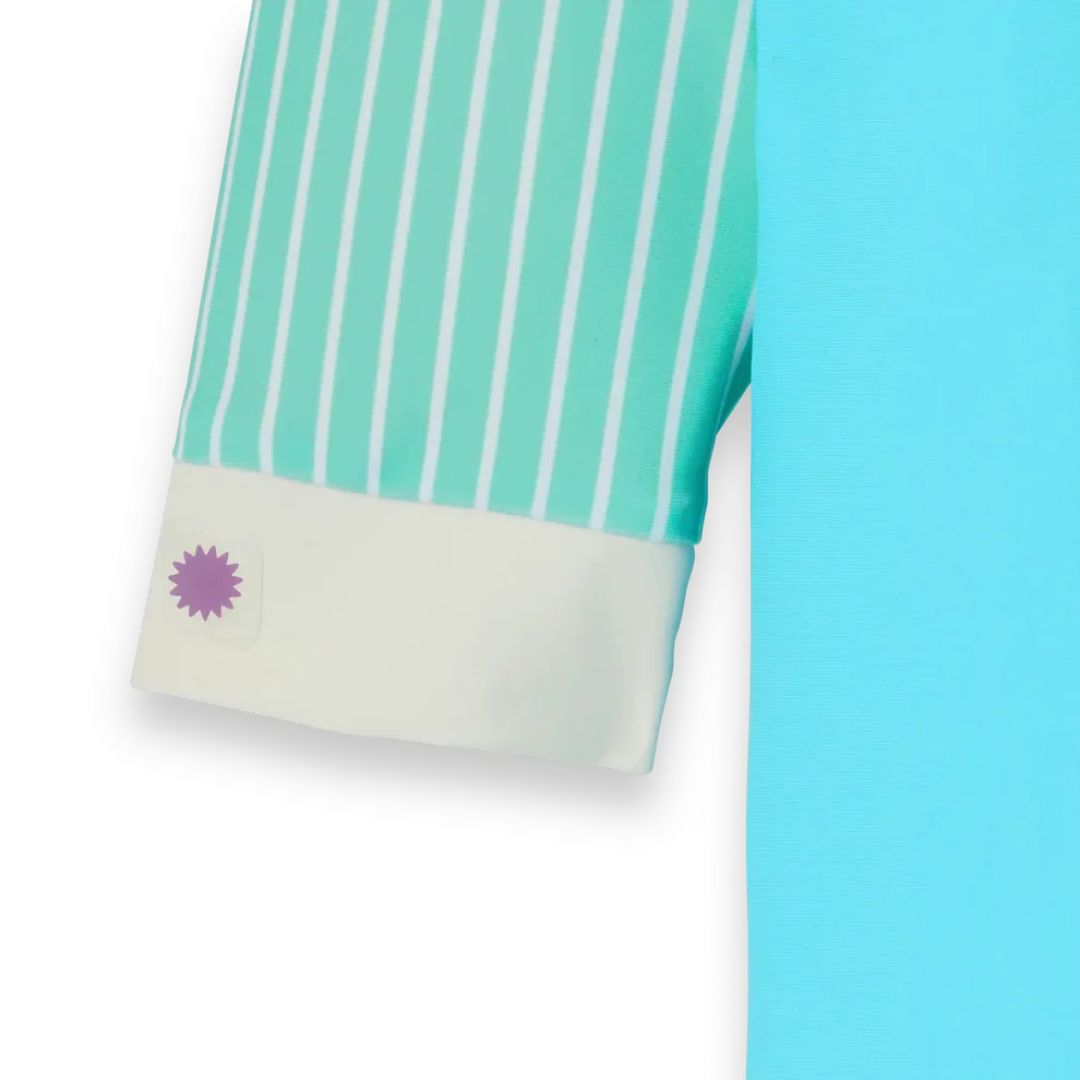 KiETLA® Otroške daljše enodelne kopalke Blue/Striped Ki ET LA