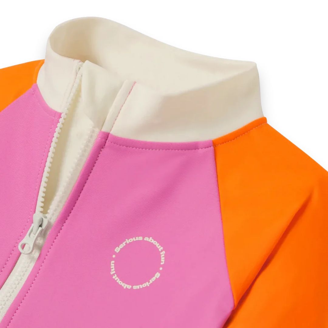 KiETLA® Otroške daljše enodelne kopalke Pink/Red Ki ET LA