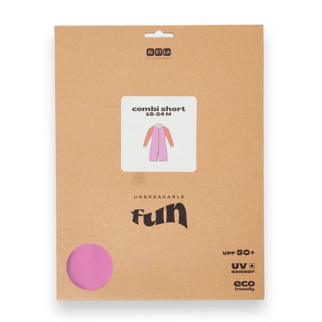 KiETLA® Otroške daljše enodelne kopalke Pink/Red Ki ET LA