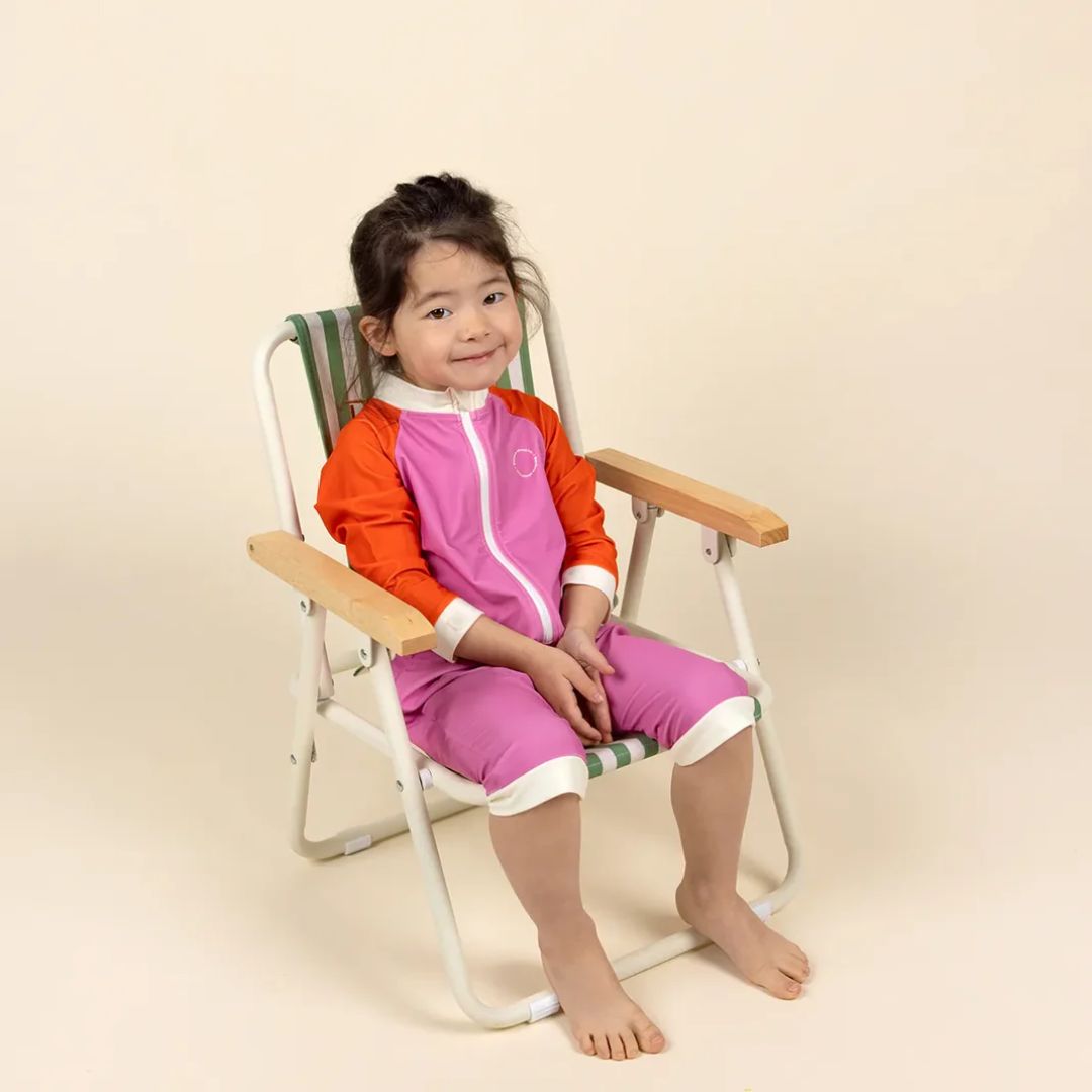 KiETLA® Otroške daljše enodelne kopalke Pink/Red Ki ET LA