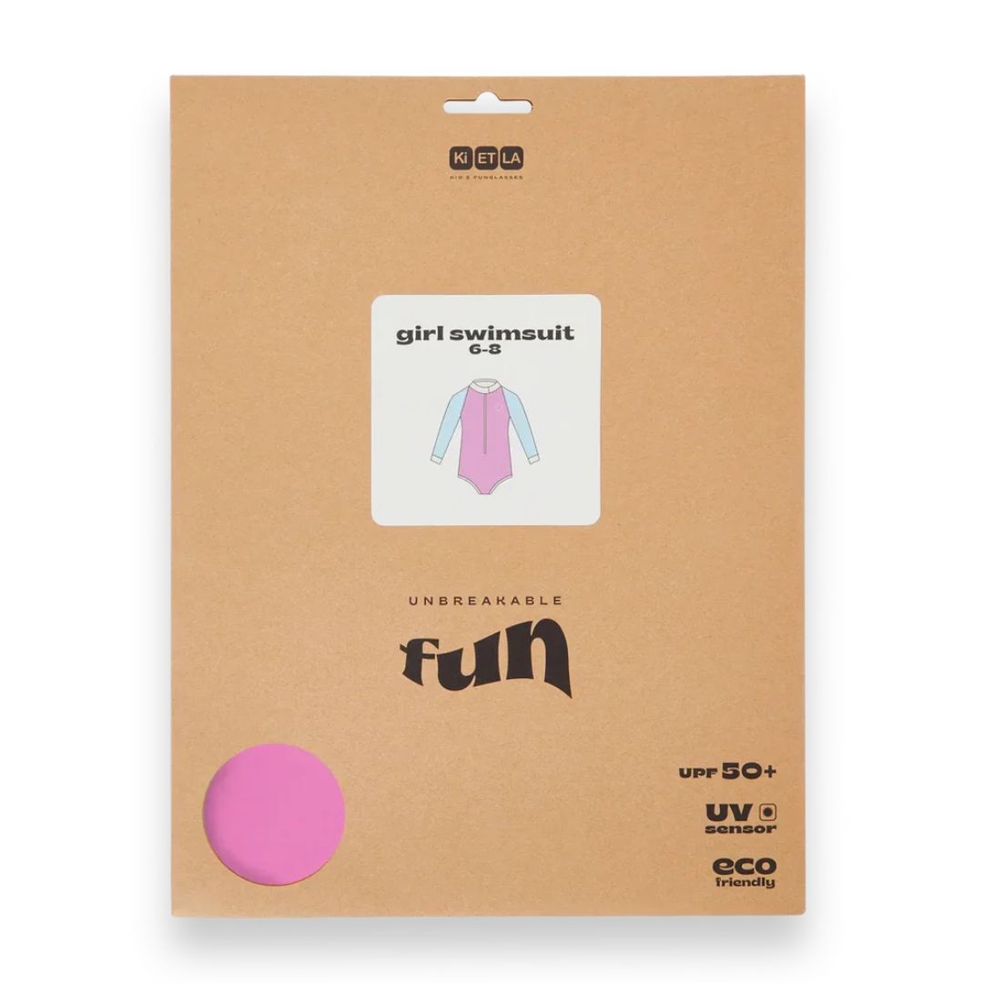 KiETLA® Otroške enodelne kopalke Pink/Blue Ki ET LA