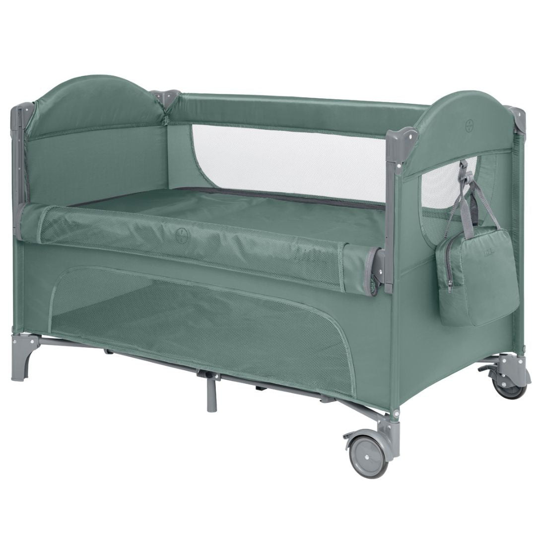 KikkaBoo® Lettino da viaggio 2 livelli Milky Way Green 2026