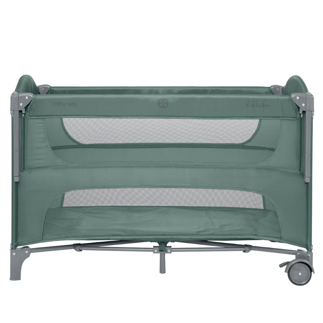KikkaBoo® Lettino da viaggio 2 livelli Milky Way Green 2026