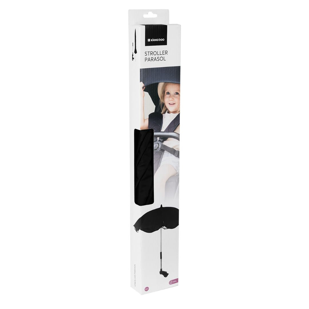 KikkaBoo® Dežnik za voziček Black KikkaBoo