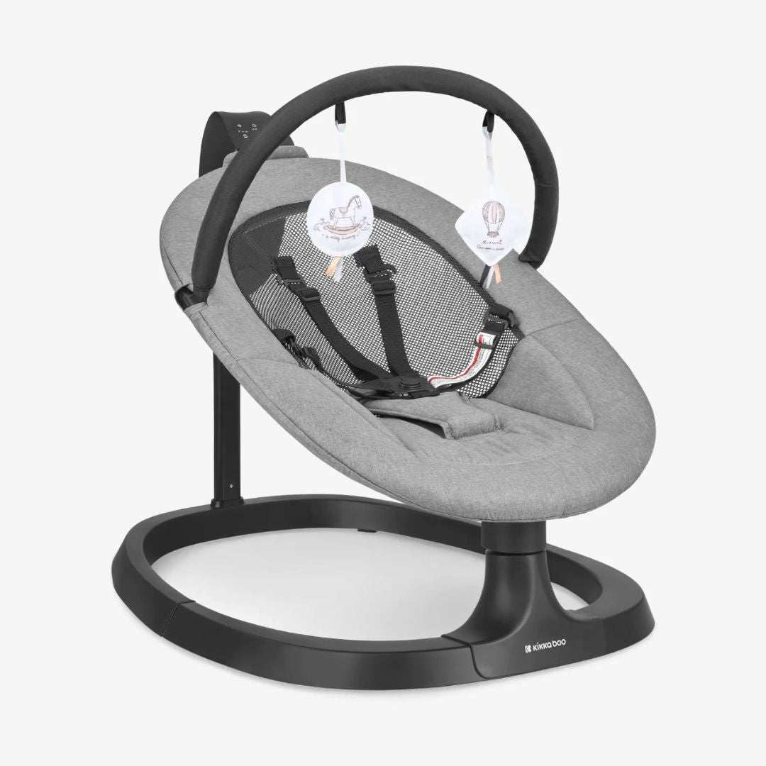 KikkaBoo® Električni gugalnik Zazu Grey KikkaBoo