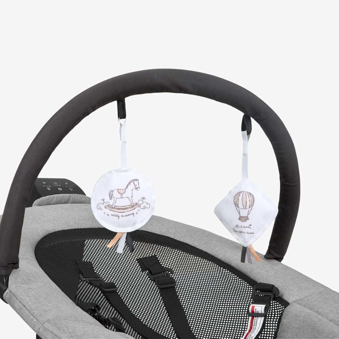 KikkaBoo® Električni gugalnik Zazu Grey KikkaBoo
