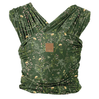 KikkaBoo® Nosítko wrap Isla Secret Garden Deep Green