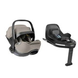 KikkaBoo® Platinum Fotelik samochodowy i-Class i-SIZE (40-87 cm) Champagne + obrotowa baza Isofix 360 Noir