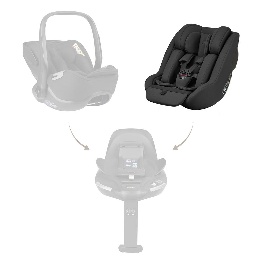 KikkaBoo® Otroški avtosedež i-Class Plus i-SIZE (40-105 cm) Noir KikkaBoo