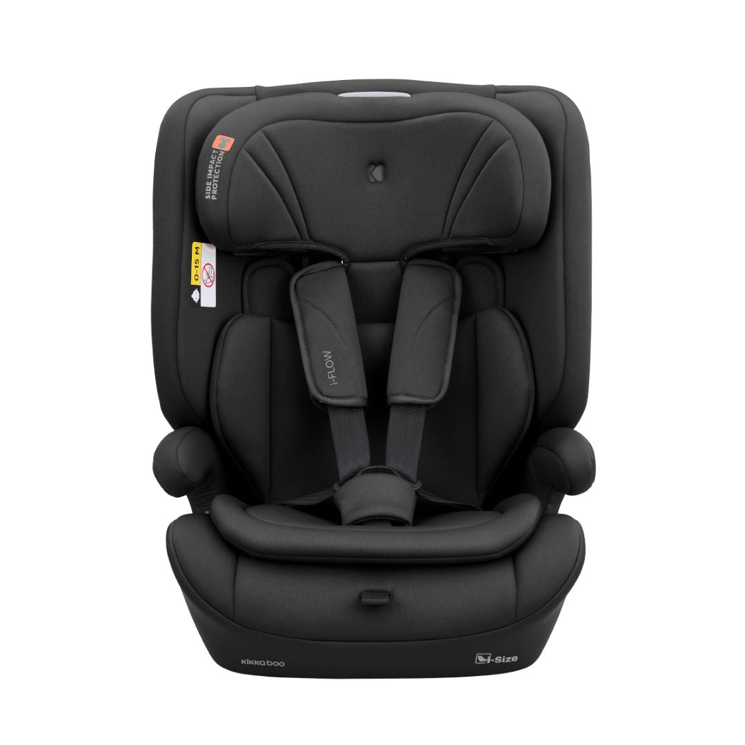 KikkaBoo® Otroški avtosedež i-Flow i-SIZE (76-150 cm) Black KikkaBoo