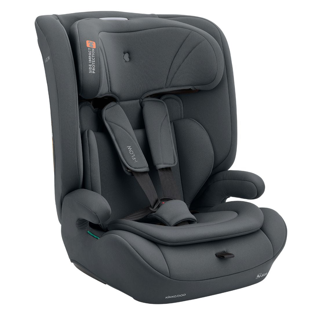 KikkaBoo® Otroški avtosedež i-Flow i-SIZE (76-150 cm) Grey KikkaBoo
