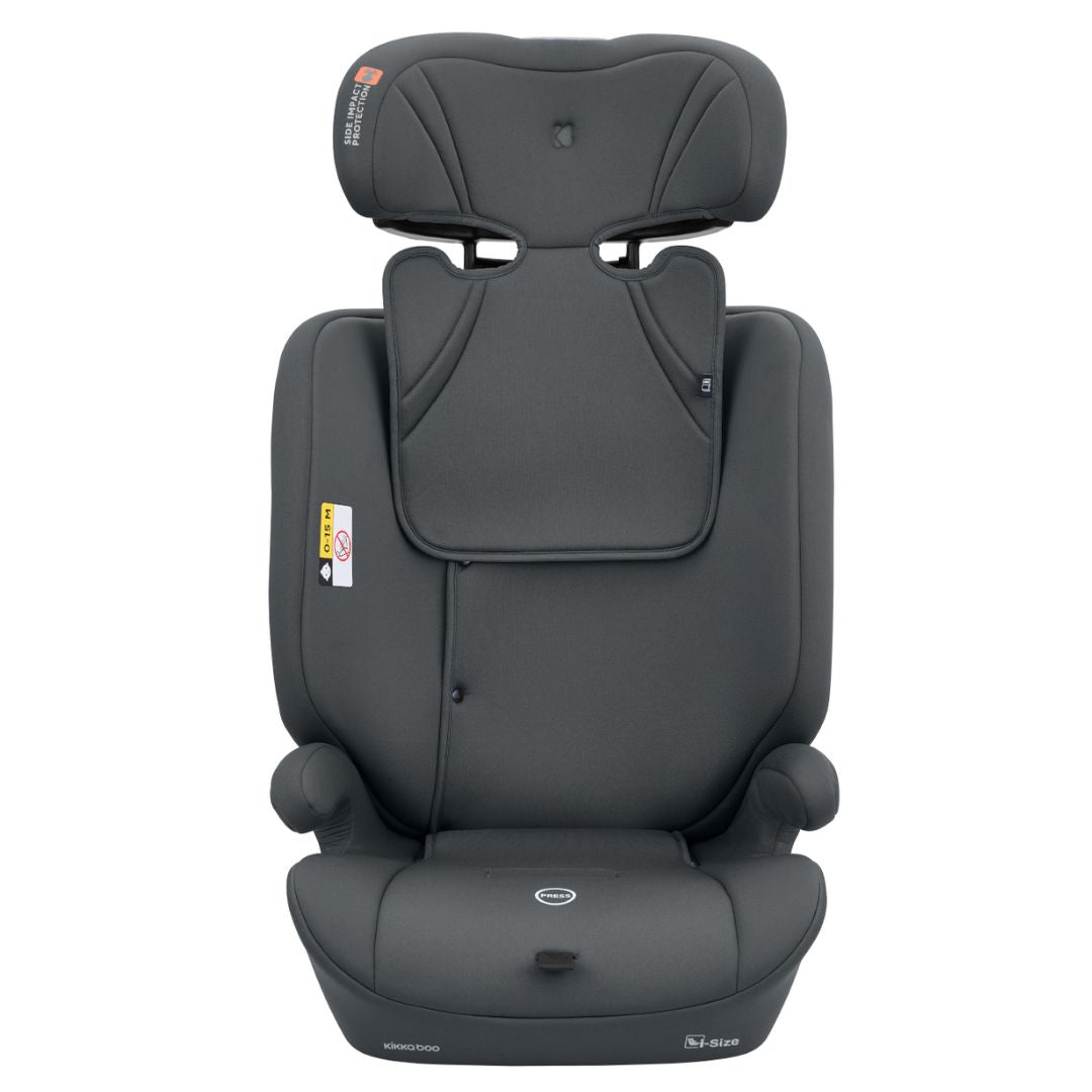 KikkaBoo® Otroški avtosedež i-Flow i-SIZE (76-150 cm) Grey KikkaBoo