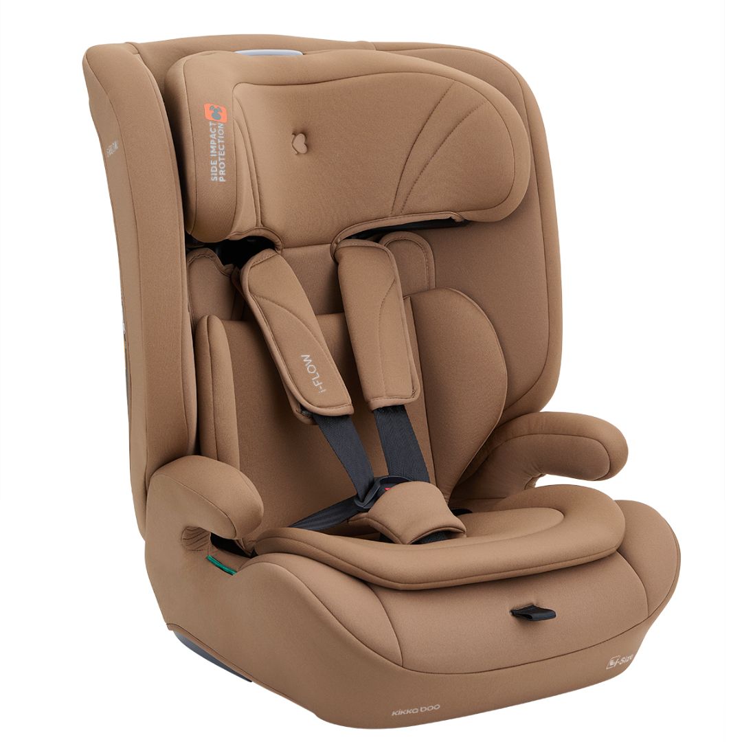 KikkaBoo® Otroški avtosedež i-Flow i-SIZE (76-150 cm) Mocha KikkaBoo