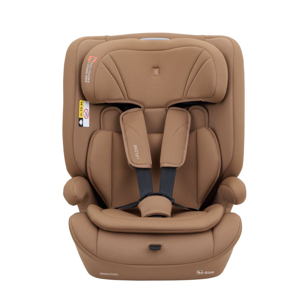 KikkaBoo® Otroški avtosedež i-Flow i-SIZE (76-150 cm) Mocha KikkaBoo