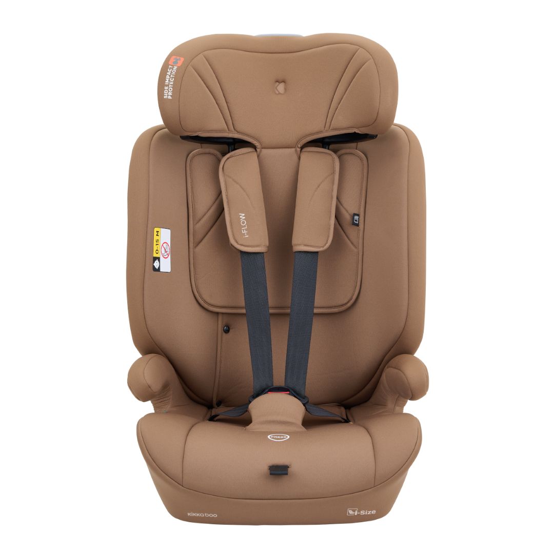 KikkaBoo® Otroški avtosedež i-Flow i-SIZE (76-150 cm) Mocha KikkaBoo