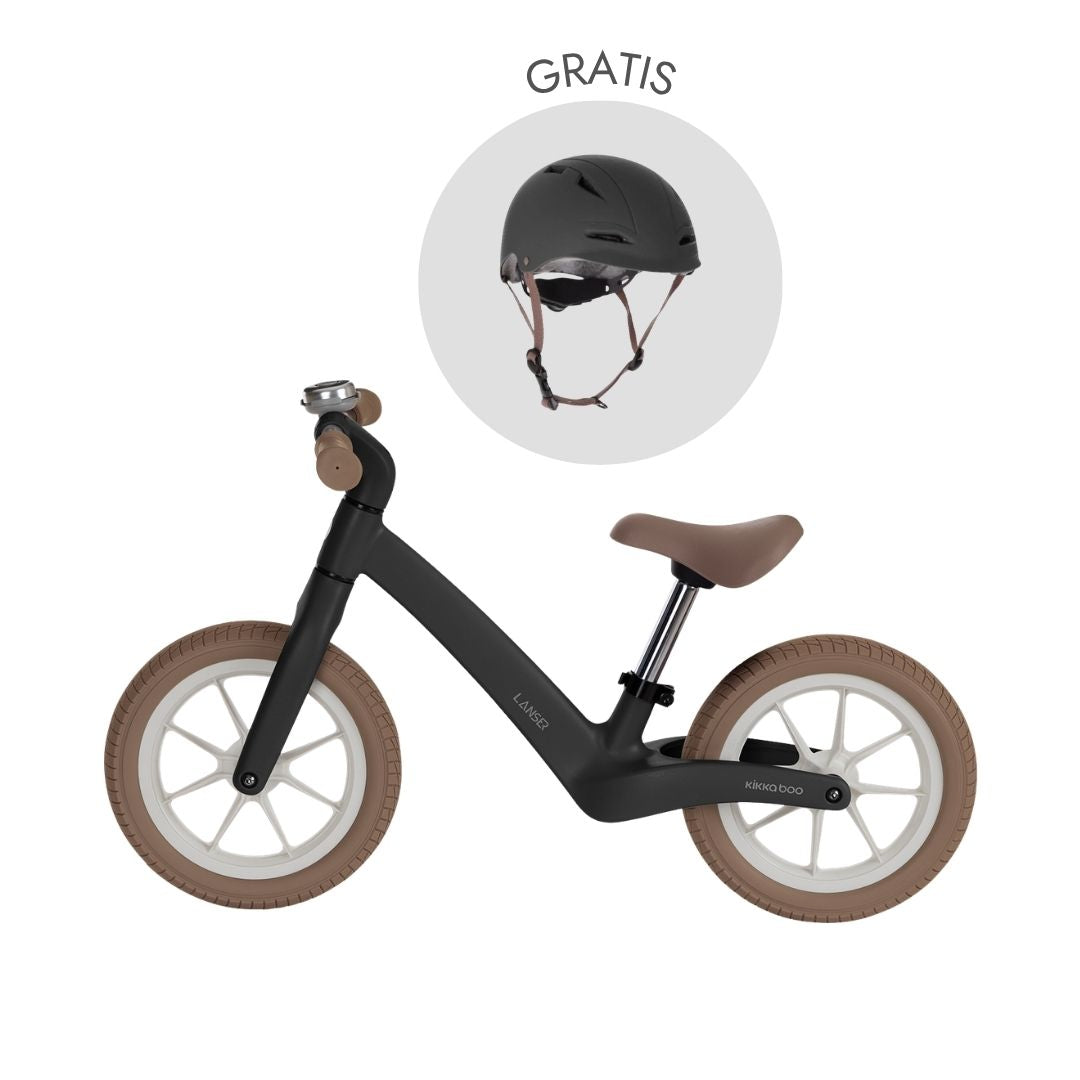 KikkaBoo® Otroški poganjalec Lanser + GRATIS čelada Black KikkaBoo