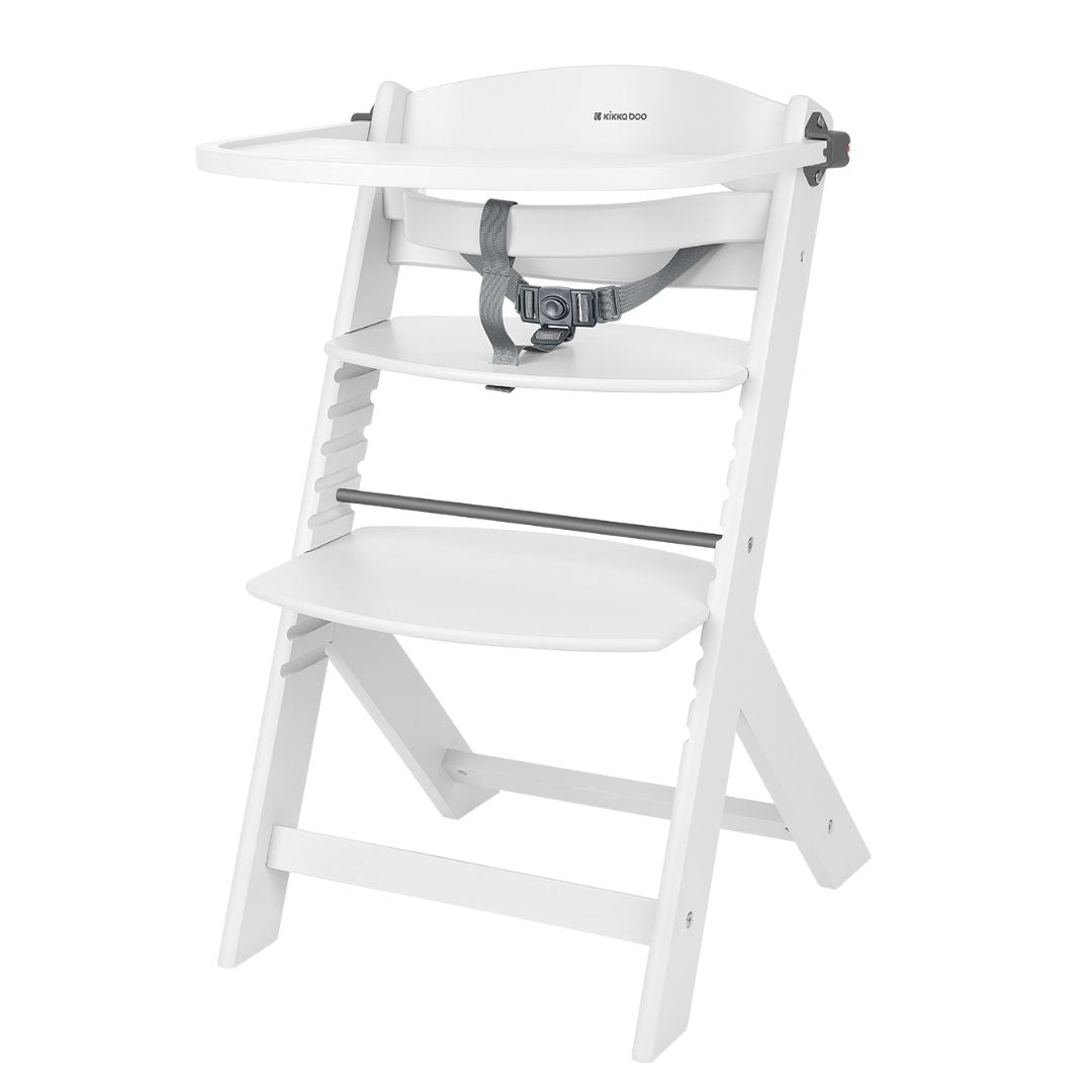 KikkaBoo® Otroški stolček za hranjenje Nordy White KikkaBoo