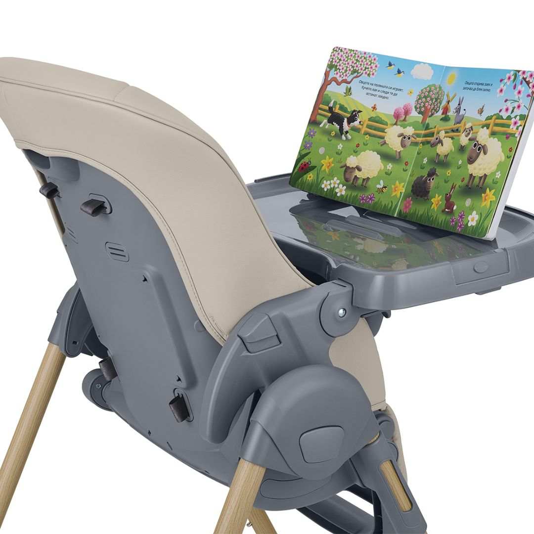 KikkaBoo® Otroški stol za hranjenje Olive 2 Beige KikkaBoo