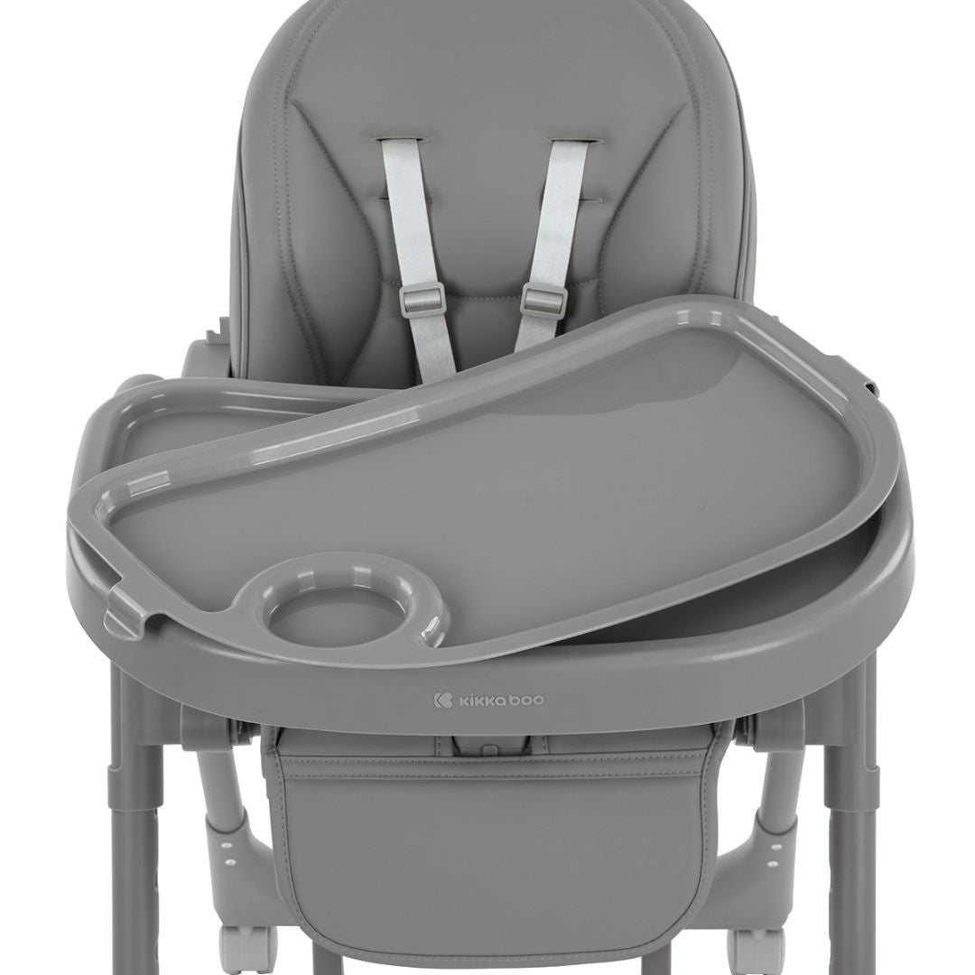 KikkaBoo® Otroški stol za hranjenje Pastello 2 Grey KikkaBoo
