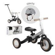 KikkaBoo® Otroški tricikel 5in1 Flip + GRATIS čelada Grey KikkaBoo