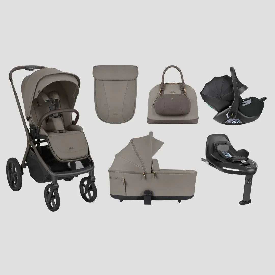 bugaboo stroller and car seat KikkaBoo® Platinum 4in1 Stroller Goya Mocca + i-Class i-SIZE Car Seat – Evitas