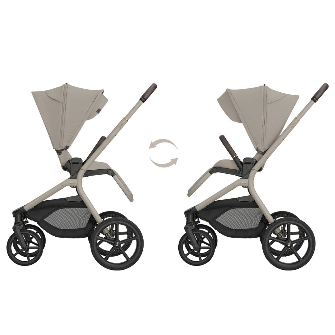 KikkaBoo® Platinum Otroški voziček s košaro 2v1 Goya Champagne KikkaBoo