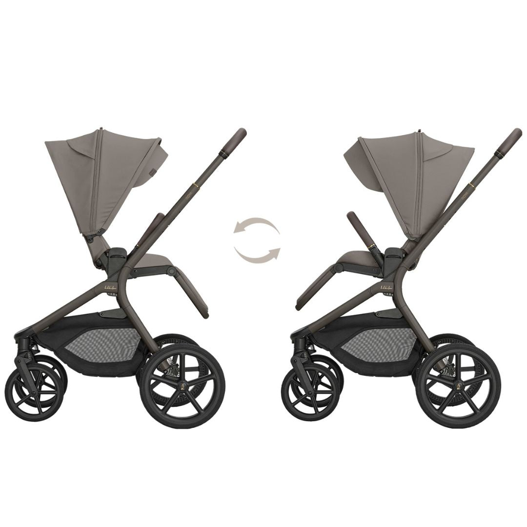 KikkaBoo® Platinum Otroški voziček s košaro 2v1 Goya Mocca KikkaBoo