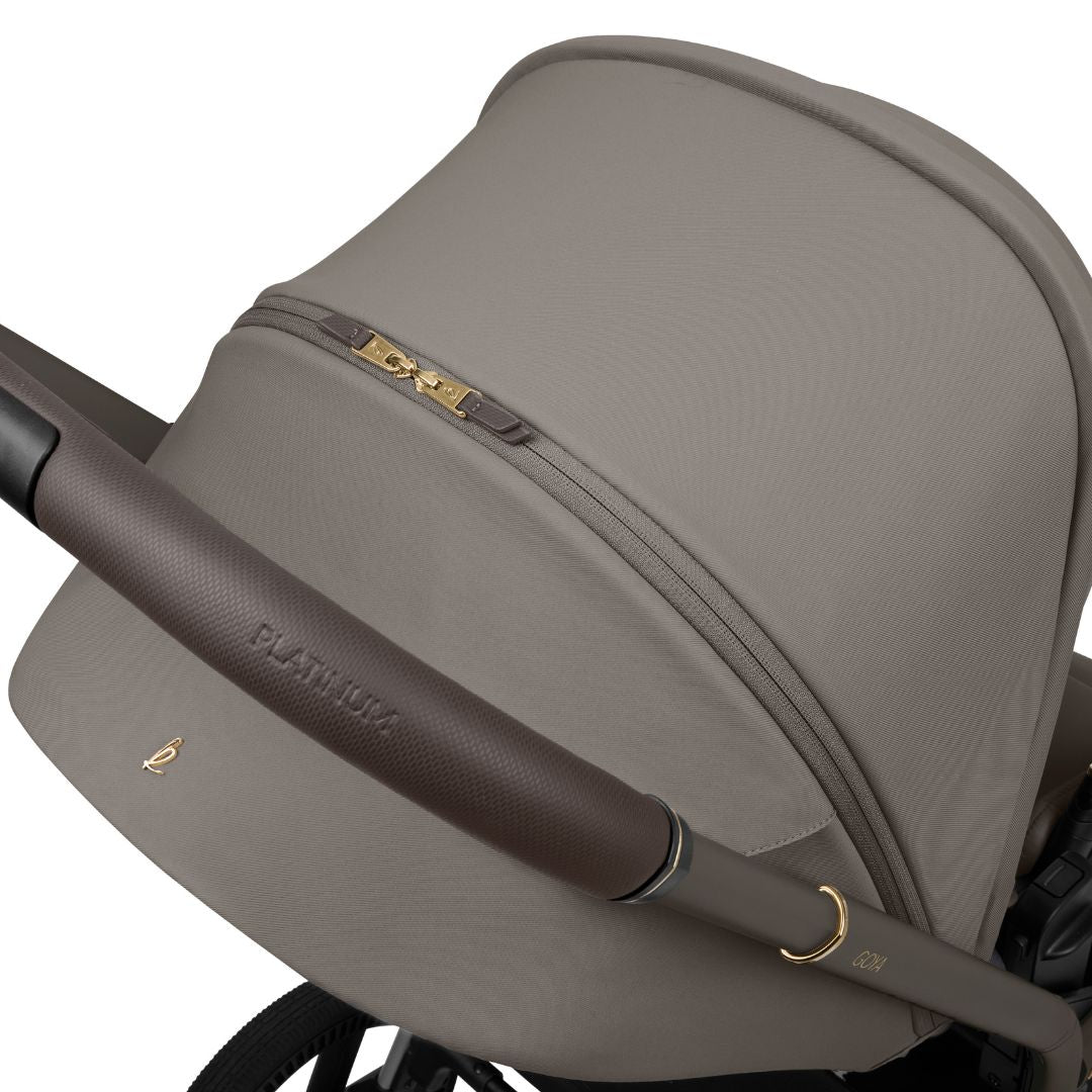 KikkaBoo® Platinum Otroški voziček s košaro 2v1 Goya Mocca KikkaBoo