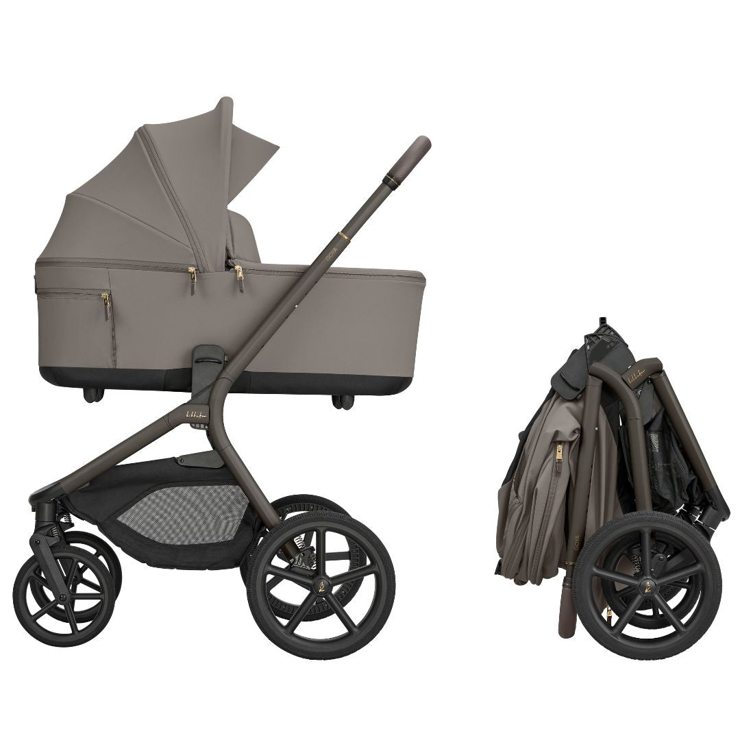 KikkaBoo® Platinum Otroški voziček s košaro 2v1 Goya Mocca KikkaBoo