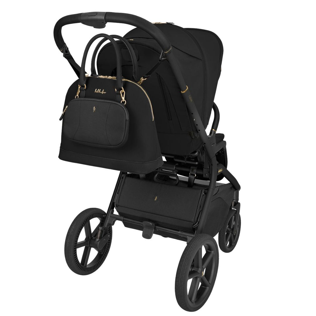 KikkaBoo® Platinum Otroški voziček s košaro 2v1 Goya Noir KikkaBoo