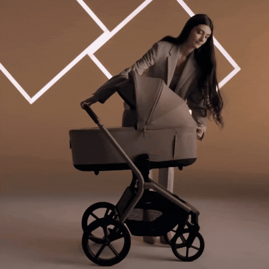 KikkaBoo® Platinum Otroški voziček s košaro 2v1 Goya Graphite