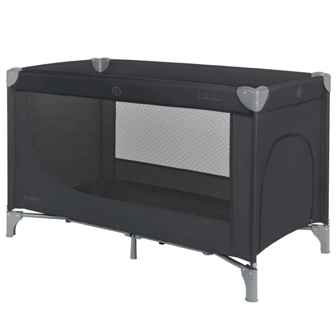 KikkaBoo® Prenosna posteljica 1 level So Gifted Black 2026 KikkaBoo