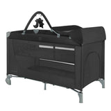 KikkaBoo® Lettino da viaggio 2 livelli 125x65 So Gifted PLUS Black 2026