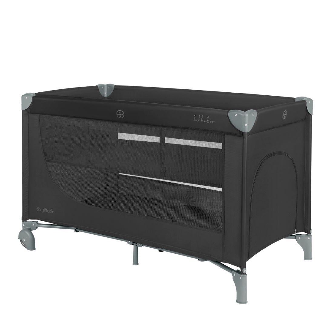 KikkaBoo® Lettino da viaggio 2 livelli 125x65 So Gifted PLUS Black 2026