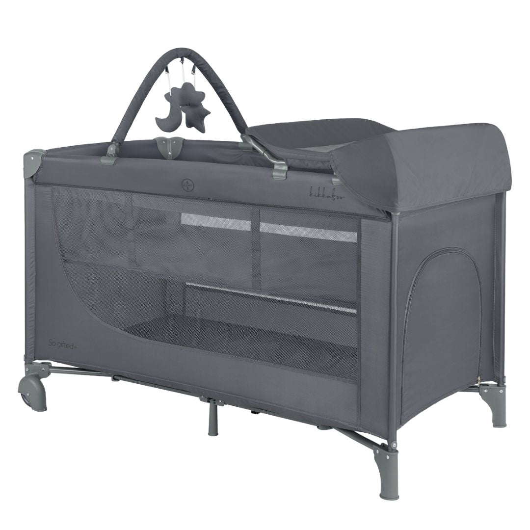 KikkaBoo® Lettino da viaggio 2 livelli 125x65 So Gifted PLUS Grey 2026