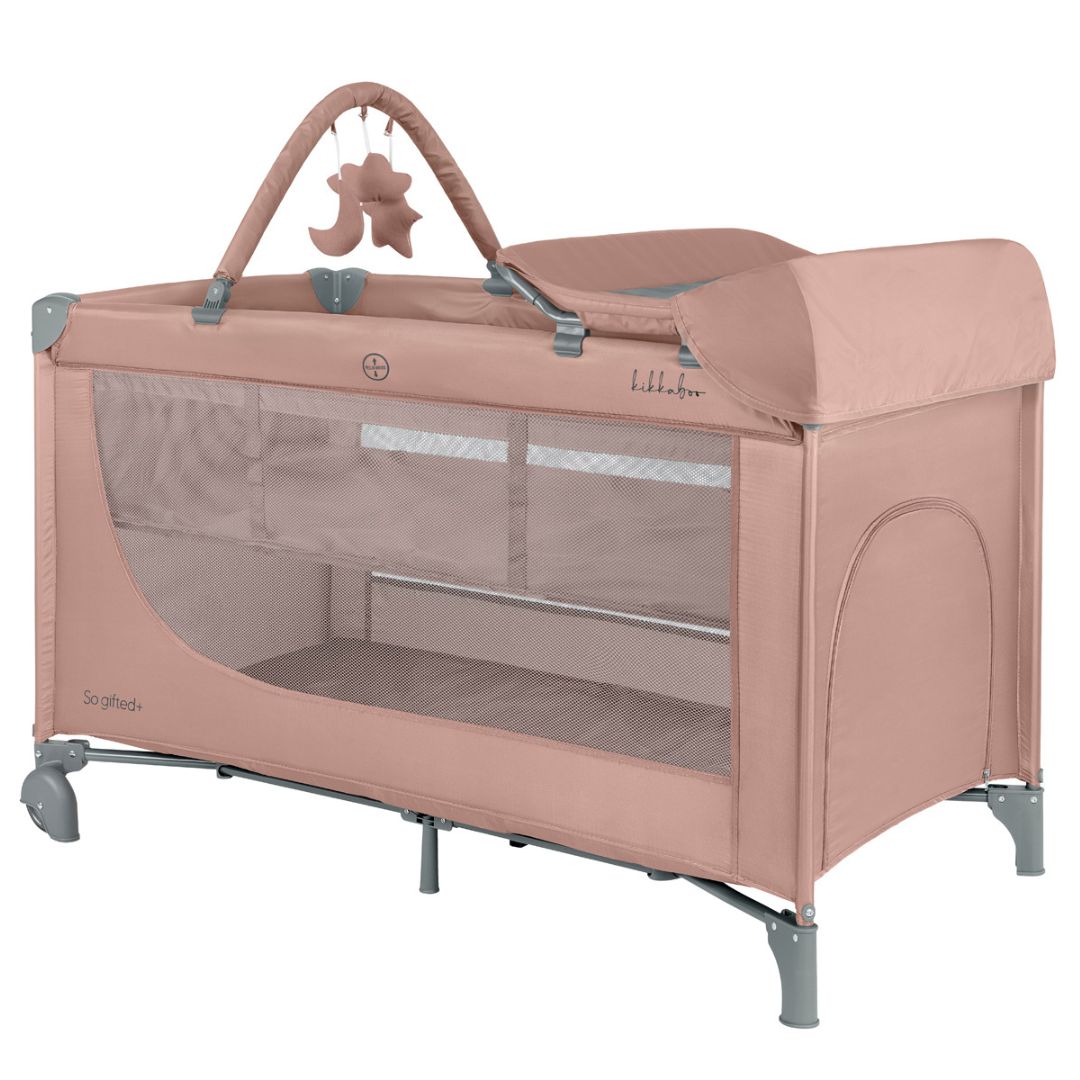 KikkaBoo® Lettino da viaggio 2 livelli 125x65 So Gifted PLUS Rosa 2026