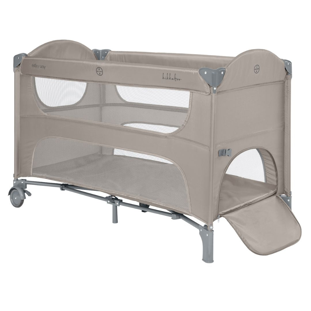 KikkaBoo® Lettino da campeggio 2 livelli Milky Way Beige 2026