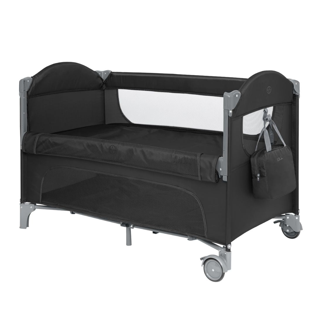 KikkaBoo® Prenosna posteljica 2 levels Milky Way Black 2026 KikkaBoo