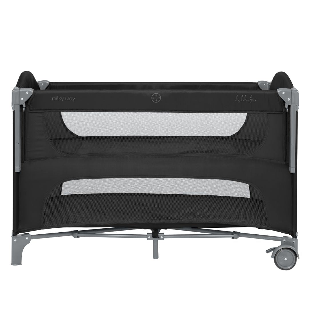 KikkaBoo® Prenosna posteljica 2 levels Milky Way Black 2026 KikkaBoo