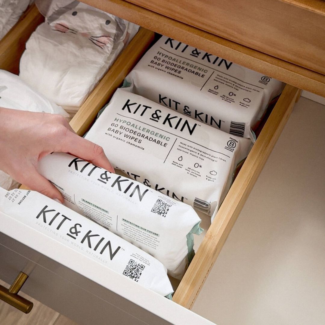 Kit&Kin® Otroški vlažilni robčki 60/1 Kit & Kin