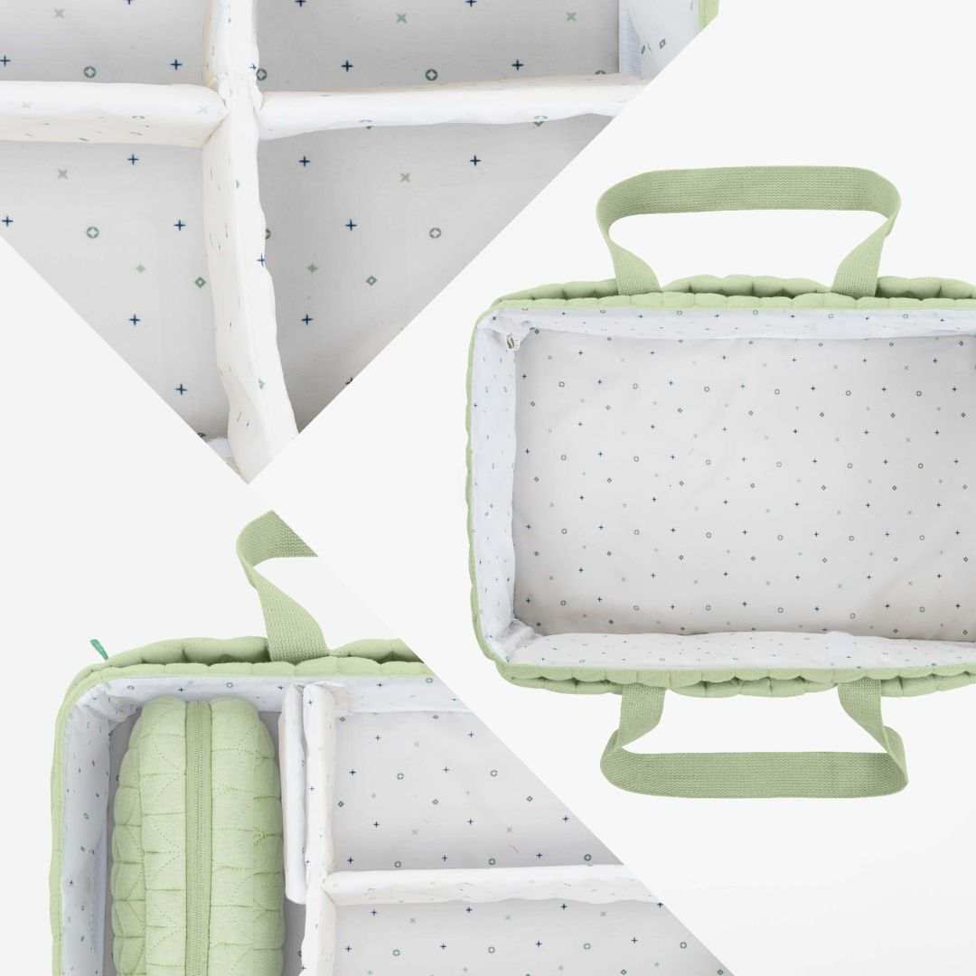 Koala Babycare® Organizator za pleničke Quilted Pale Green Koala Babycare