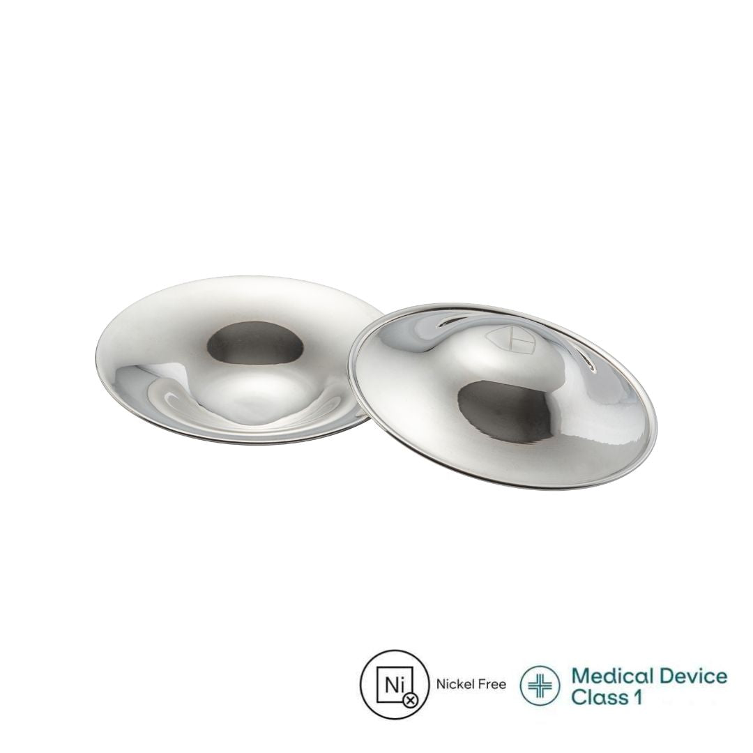 Koala Babycare® Coppette in argento per allattamento Trilaminate Silver Regular