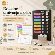 Koledar umivanja zobkov – DIY predloga za otroke
